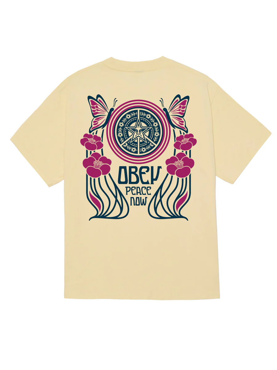 Obey Peace Now Butterflies Tee