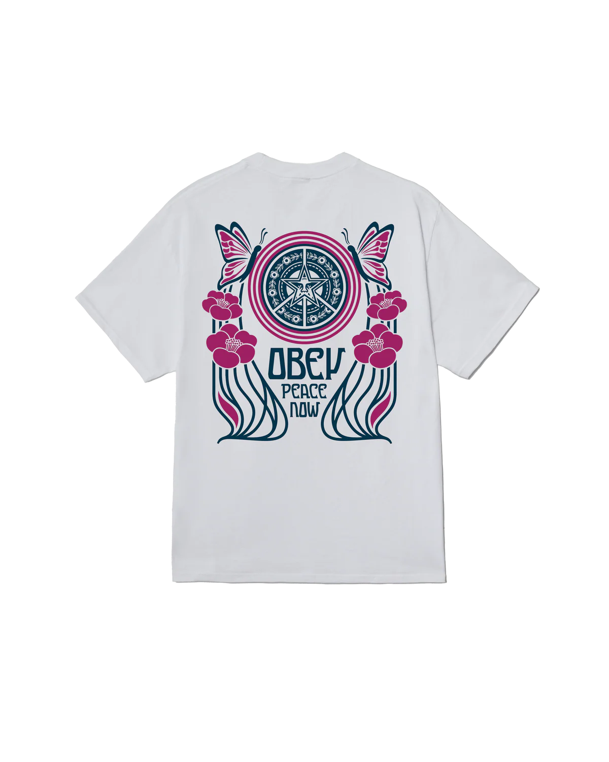 Obey Peace Now Butterflies Tee